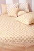 20s Cotton Cushion Cover in Block Print with Piping